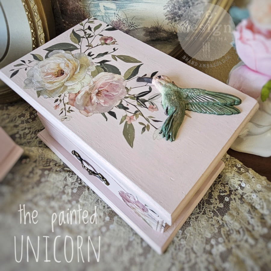 NEW! Redesign Middy Transfer - BLUSH REVERIE (3 sheets, each 21.59cm x 27.94cm) - Rustic Farmhouse Charm