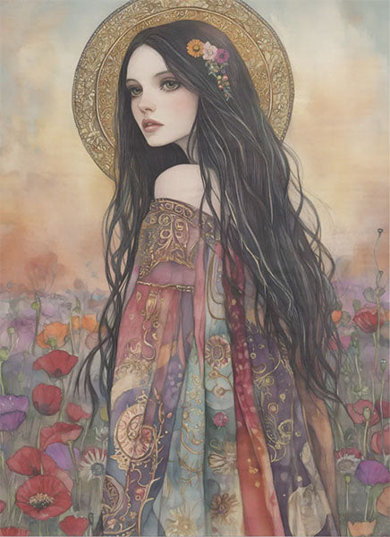Decoupage Tissue Paper - Boho Lady Wanderer (53.34cm x 73.66cm)