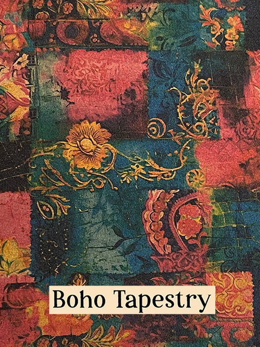 Adhesive Cork Fabric - BOHO TAPESTRY