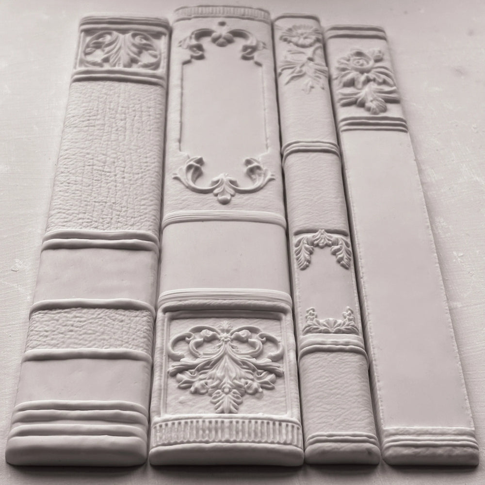 NEW! IOD Mould - BOOKISH (6"x10", 15.24cm x 25.4cm) - Rustic Farmhouse Charm