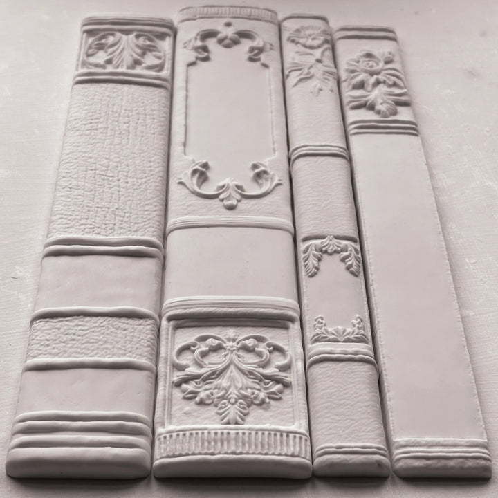 NEW! IOD Mould - BOOKISH (6"x10", 15.24cm x 25.4cm) - Rustic Farmhouse Charm