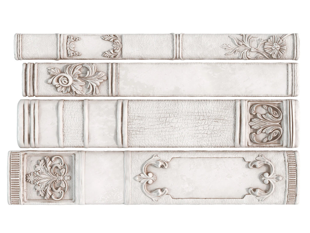 NEW! IOD Mould - BOOKISH (6"x10", 15.24cm x 25.4cm) - Rustic Farmhouse Charm