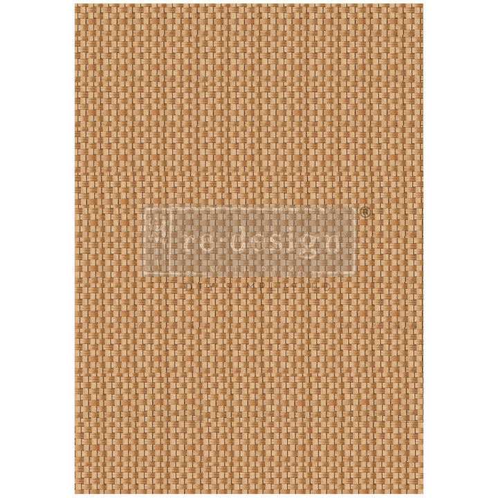 NEW! BRAIDED BLISS Redesign A1 Decoupage Fibre Paper (59.44cm x 84.07cm) - Rustic Farmhouse Charm
