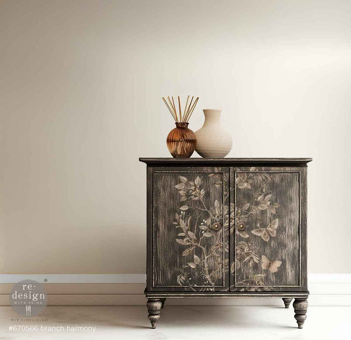 NEW! Redesign Transfer - BRANCH HARMONY (60.96cm x 88.9cm) - Rustic Farmhouse Charm
