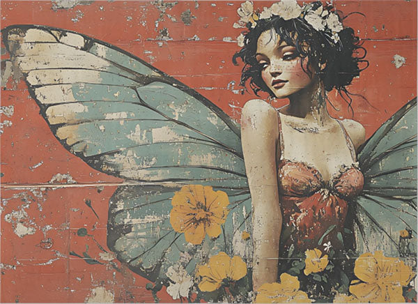 Decoupage Tissue Paper - Butterfly Girl