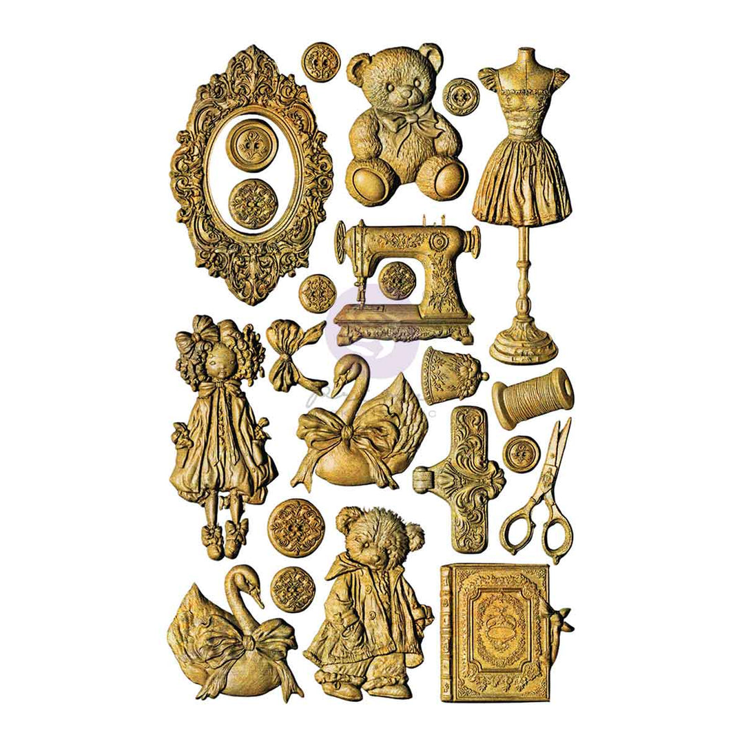 NEW! Prima Marketing Mould - BUTTONS & KEEPSAKES COLLECTION by Frank Garcia (5" x 8")