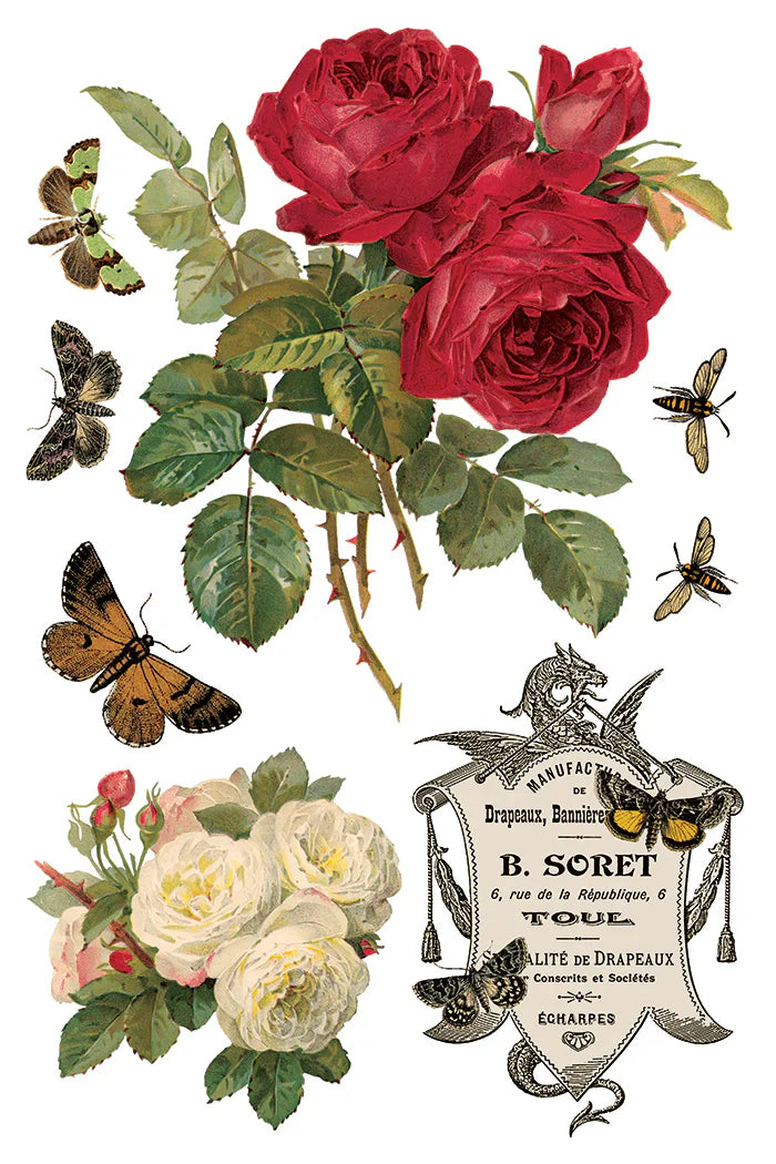 NEW! IOD Transfer Pad - BY ANY OTHER NAME (set of eight 8"x12" sheets) - Rustic Farmhouse Charm