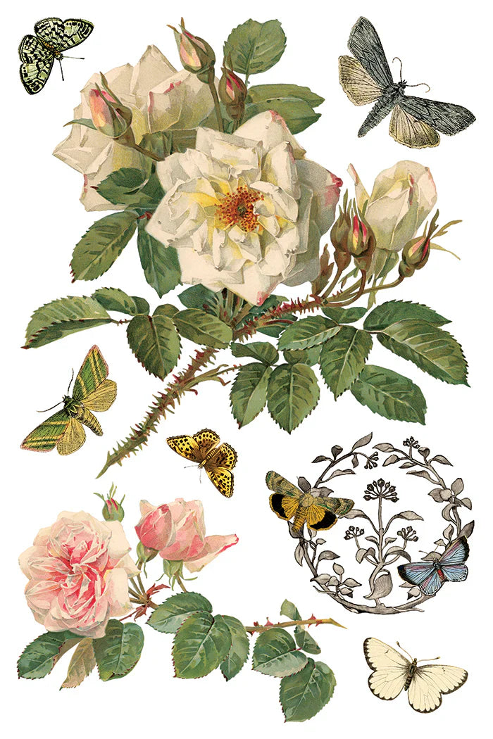 NEW! IOD Transfer Pad - BY ANY OTHER NAME (set of eight 8"x12" sheets) - Rustic Farmhouse Charm