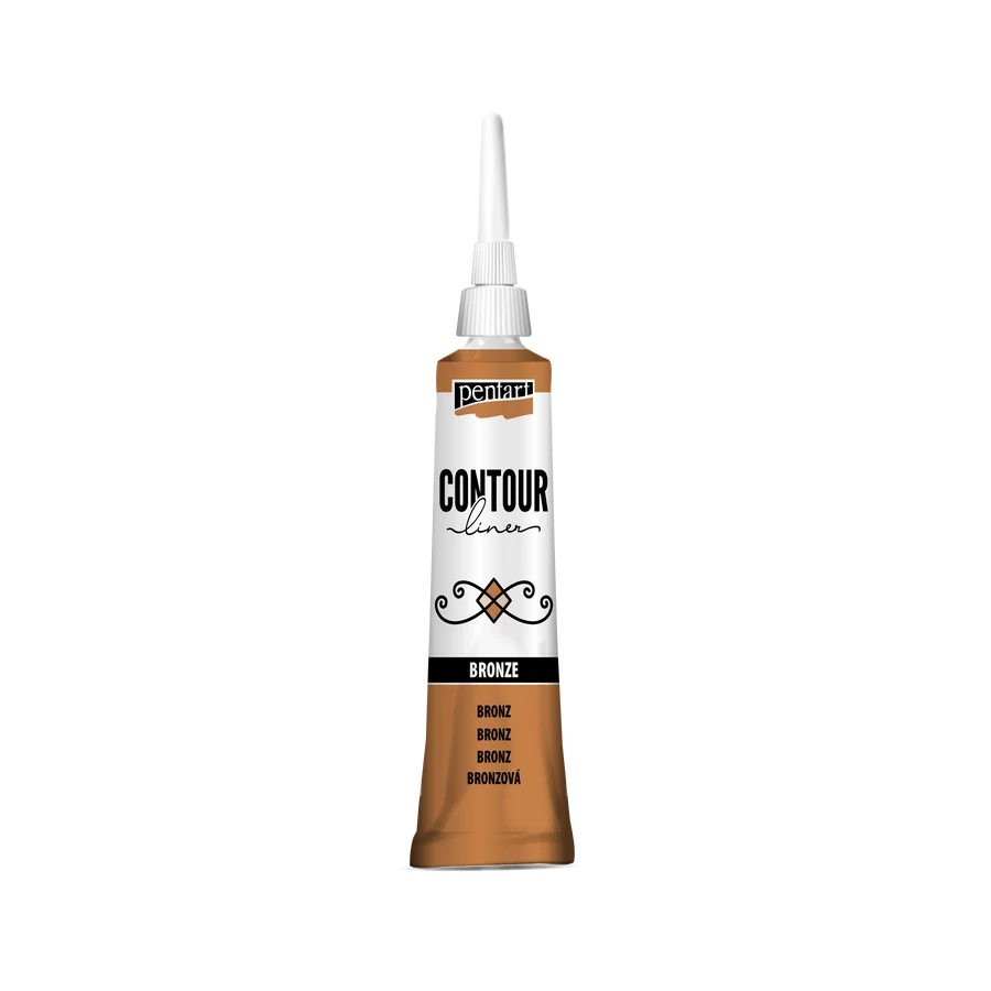 Pentart Contour Liner (20ml) - Rustic Farmhouse Charm