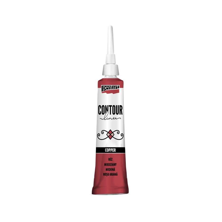 Pentart Contour Liner (20ml) - Rustic Farmhouse Charm