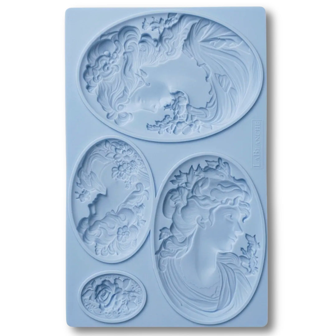 NEW! LaBlanche Mould - CAMEOS (12.7 cm x 20.3 cm)