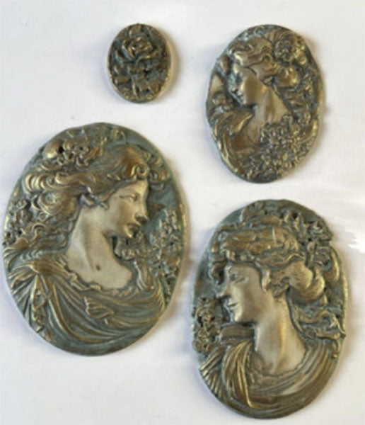 NEW! LaBlanche Mould - CAMEOS (12.7 cm x 20.3 cm)