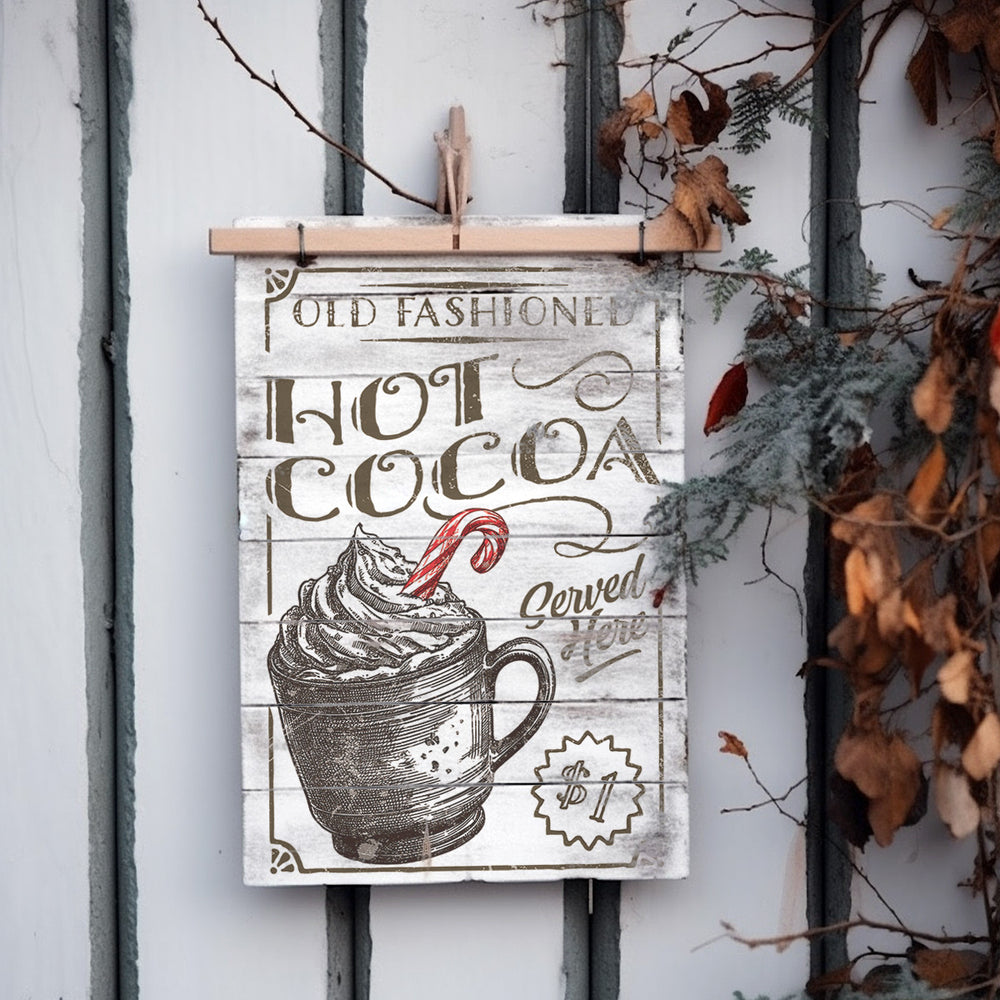 NEW! CANDY CANE COTTAGE Transfer Pad by IOD (set of eight 8"x12" sheets) - Rustic Farmhouse Charm