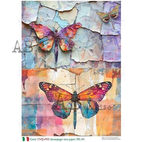 ABstudio Rice Paper - CARTE ITALIANO 100 (A4) - Rustic Farmhouse Charm