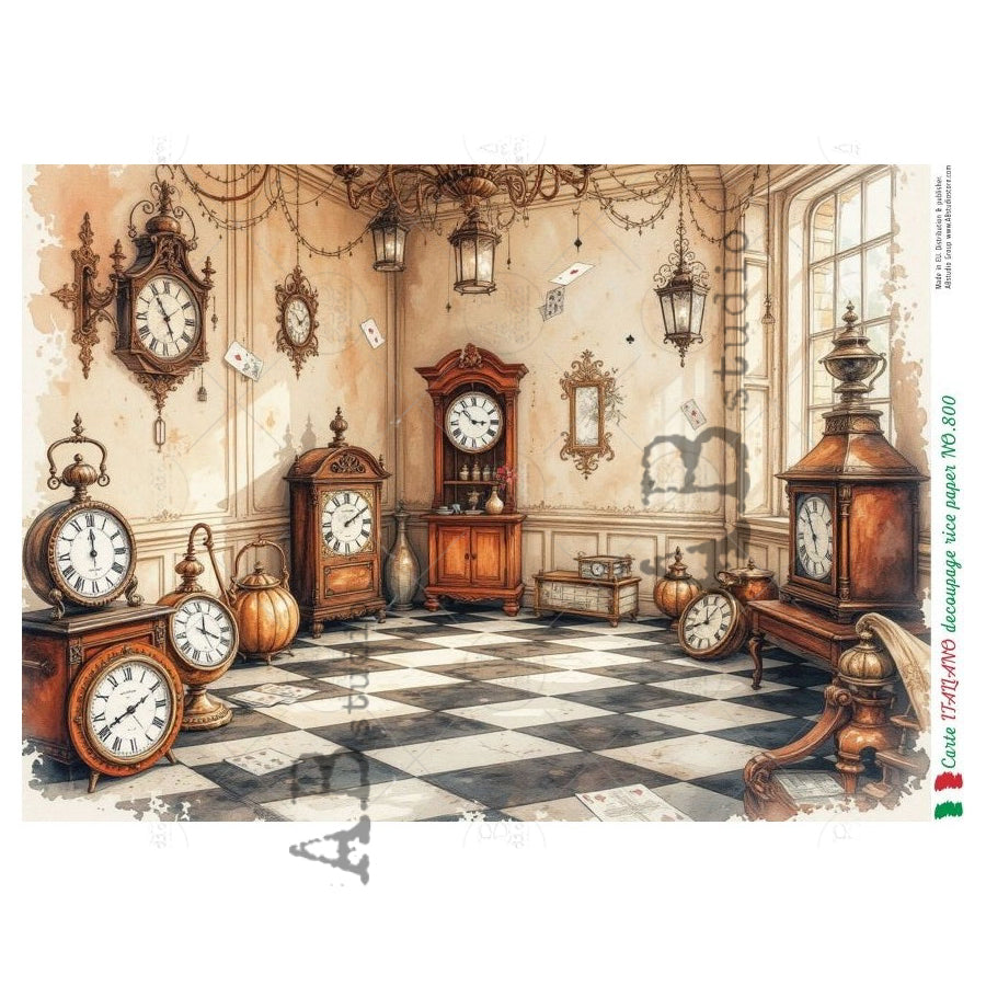 ABstudio Rice Paper - CARTE ITALIANO 800 (A4) - Rustic Farmhouse Charm