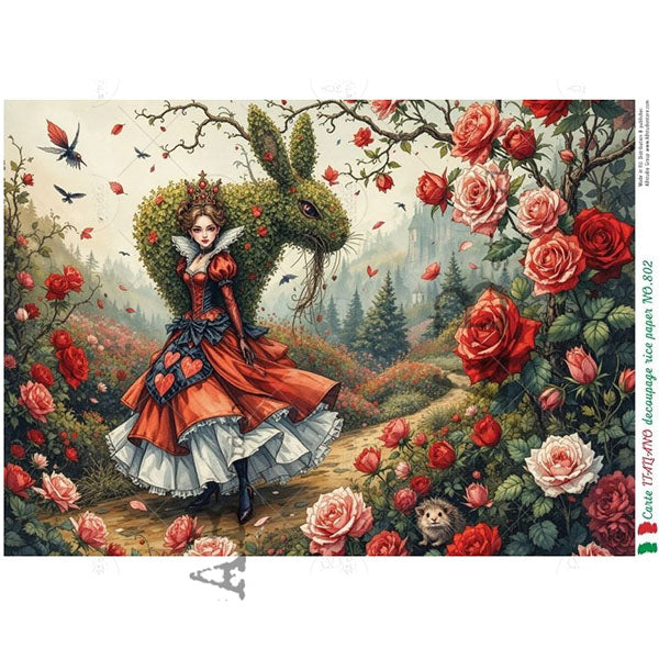ABstudio Rice Paper - CARTE ITALIANO 802 (A4) - Rustic Farmhouse Charm