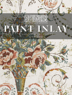 CHATEAU Paint Inlay by IOD (set of eight 12"x16" sheets) - Rustic Farmhouse Charm