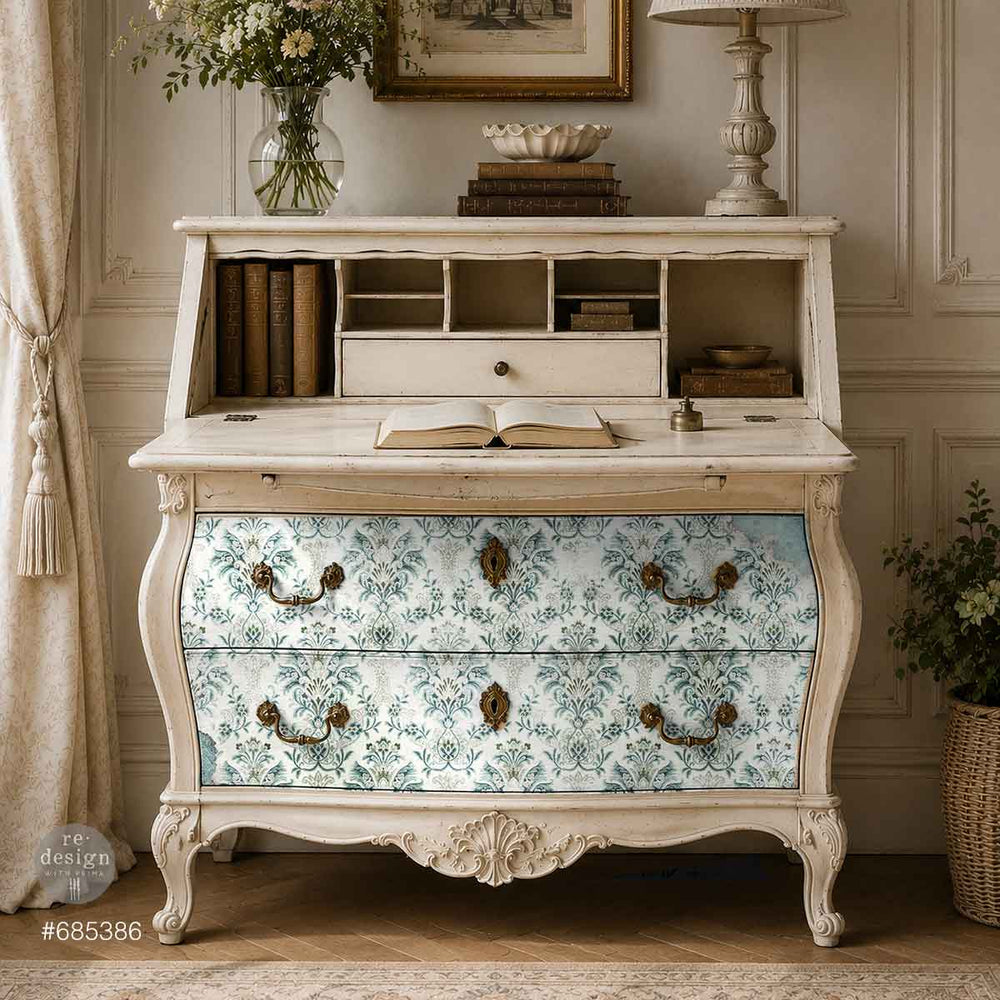 LIMITED! Redesign A1 Decoupage Fibre Paper - CHATEAU ROMANCE (59.44cm x 84.07cm) - Rustic Farmhouse Charm