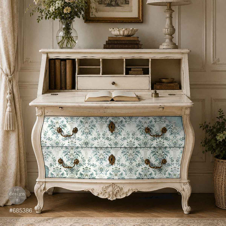 LIMITED! Redesign A1 Decoupage Fibre Paper - CHATEAU ROMANCE (59.44cm x 84.07cm) - Rustic Farmhouse Charm