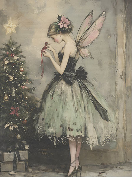 Decoupage Tissue Paper - Christmas Tree Fairy (45.72cm x 60.96cm) - Rustic Farmhouse Charm