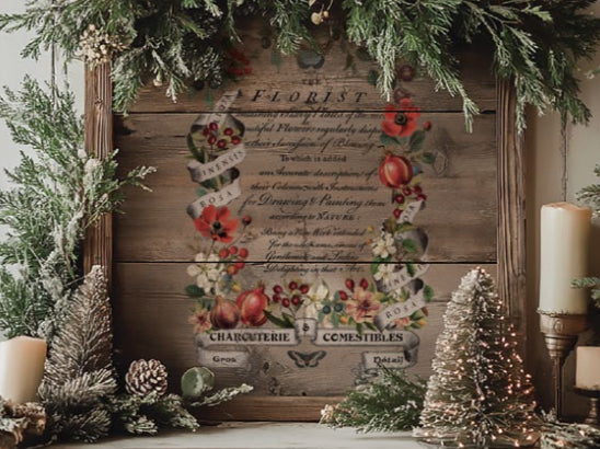 NEW! IOD Transfer Pad - CLEMENTINE (set of eight 8"x12" sheets) - Rustic Farmhouse Charm