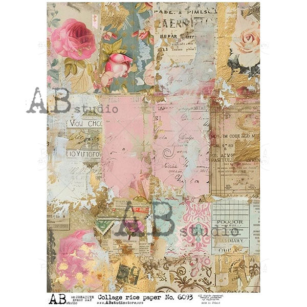 ABstudio Rice Paper - COLLAGE 6093 (A4)