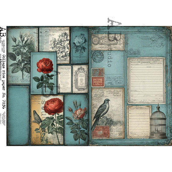 ABstudio Rice Paper - COLLAGE 7836 (A4)