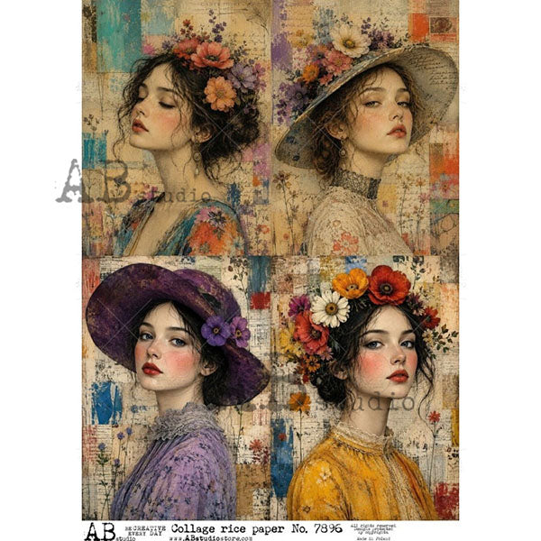 ABstudio Rice Paper - COLLAGE 7896 (A4)
