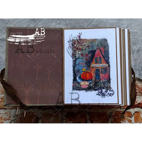 ABstudio Rice Paper - COLLAGE 6063 (A4) - Rustic Farmhouse Charm
