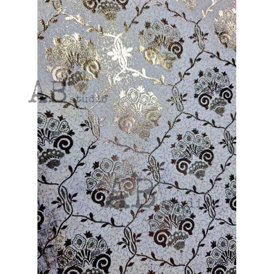 ABstudio Rice Paper Colour/Gold-Gilded - 1529 (A4)