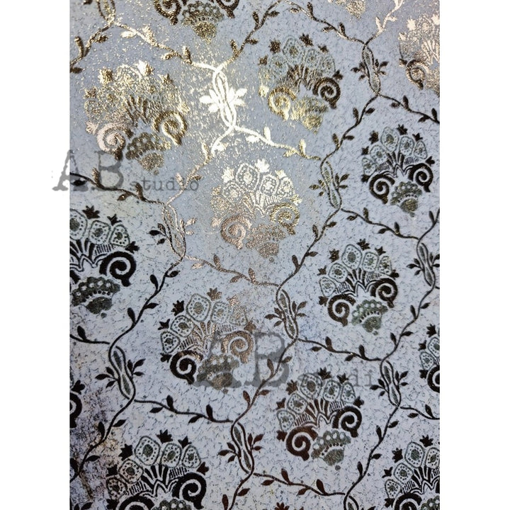 ABstudio Rice Paper Colour/Gold-Gilded - 1529 (A4)