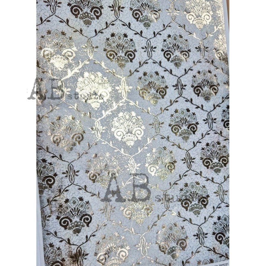 ABstudio Rice Paper Colour/Gold-Gilded - 1529 (A4)