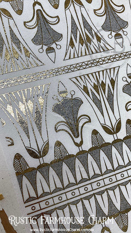 ABstudio Rice Paper Colour/Gold-Gilded - 1421 (A4)