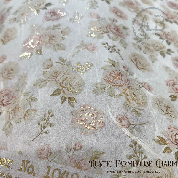 ABstudio Rice Paper Colour/Gold-Gilded - 1049 (A4)