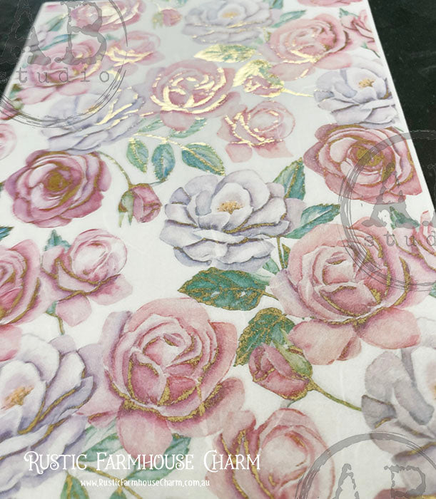 ABstudio Rice Paper Colour/Gold-Gilded - 1002 (A4)