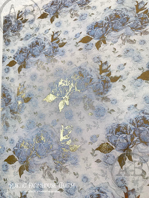 ABstudio Rice Paper Colour/Gold-Gilded - 1043 (A4)