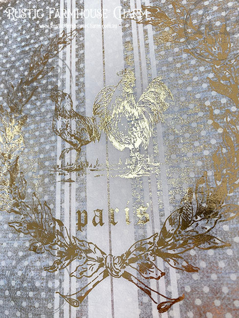 ABstudio Rice Paper Colour/Gold-Gilded - 1092 (A4)