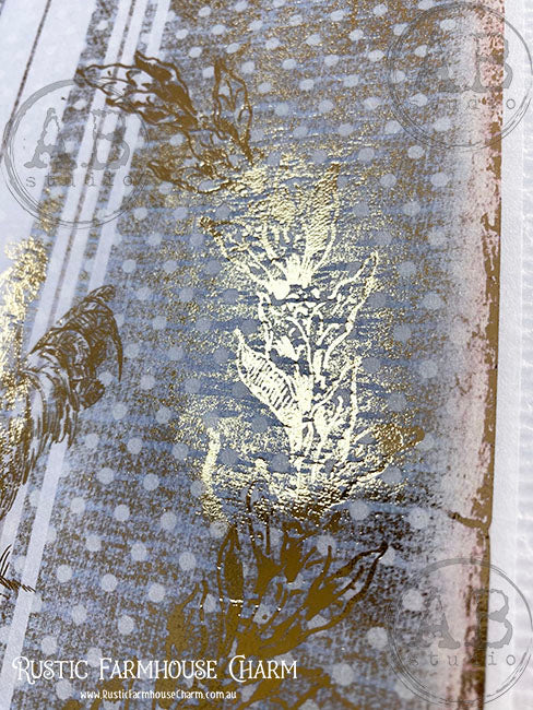 ABstudio Rice Paper Colour/Gold-Gilded - 1092 (A4)