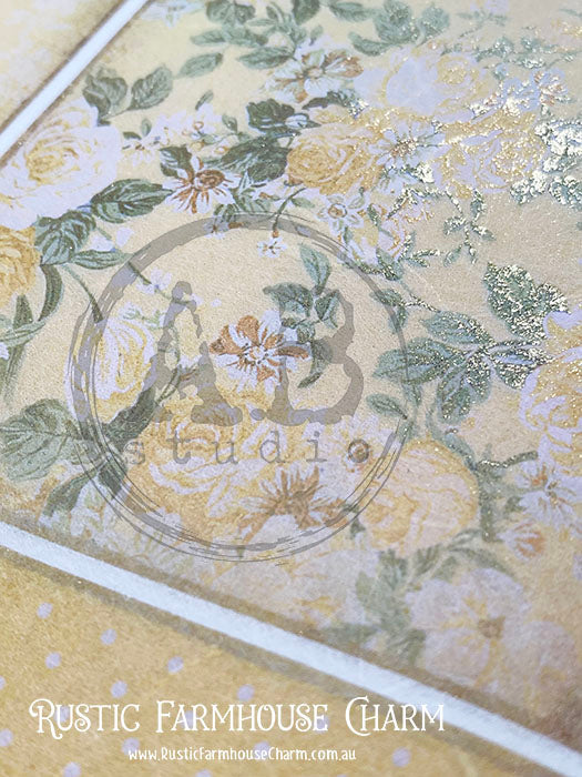 ABstudio Rice Paper Colour/Gold-Gilded - 1524 (A4)