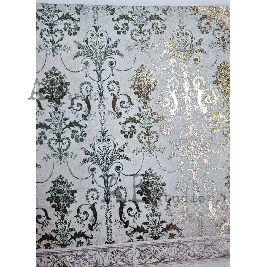 ABstudio Rice Paper Colour/Gold-Gilded - 1527 (A4)