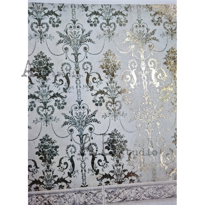 ABstudio Rice Paper Colour/Gold-Gilded - 1527 (A4)