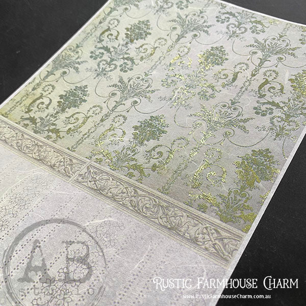ABstudio Rice Paper Colour/Gold-Gilded - 1527 (A4)