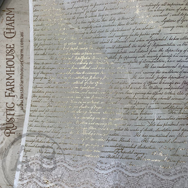 ABstudio Rice Paper Colour/Gold-Gilded - 1008 (A4)