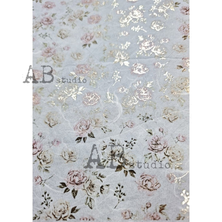 ABstudio Rice Paper Colour/Gold-Gilded - 1049 (A4)