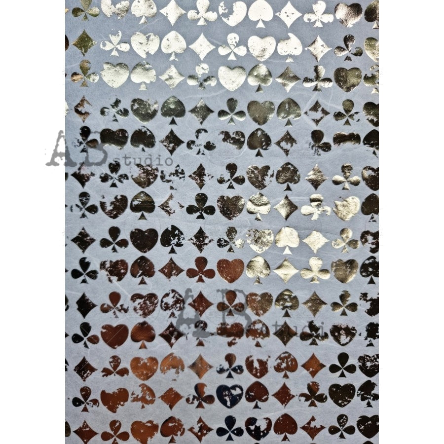 ABstudio Rice Paper Colour/Gold-Gilded - 1058 (A4)