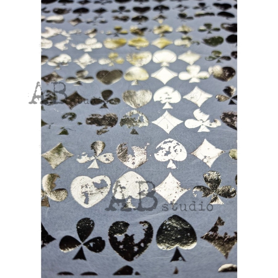 ABstudio Rice Paper Colour/Gold-Gilded - 1058 (A4)