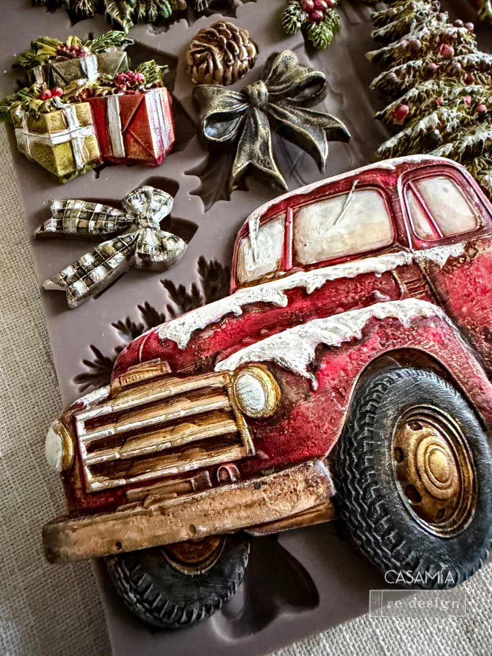 NEW! Redesign Mould - COUNTRY CHRISTMAS DELIVERY (5" x 8")