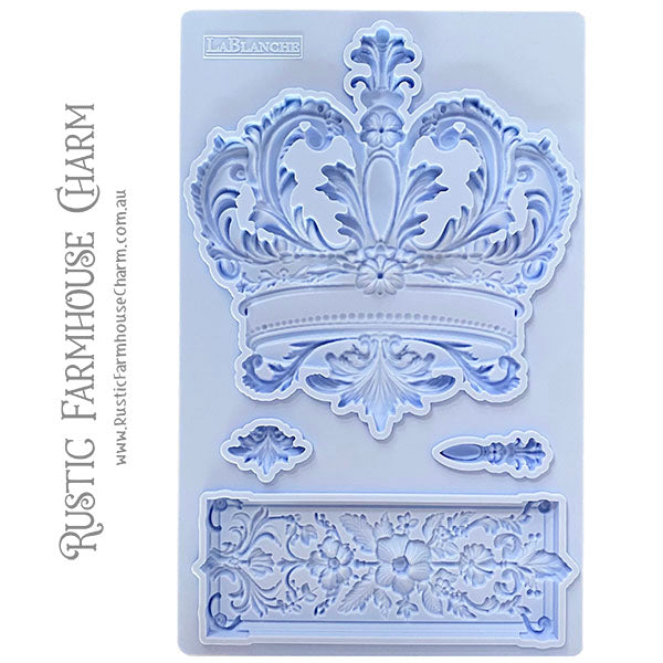 LaBlanche Mould - CROWN & ORNAMENT (12.7 cm x 20.3 cm)