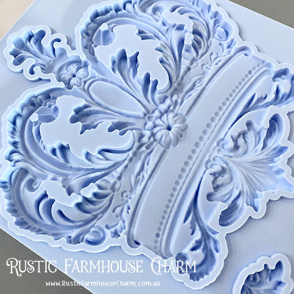 LaBlanche Mould - CROWN & ORNAMENT (12.7 cm x 20.3 cm)