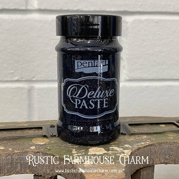 BLACK GOLD Deluxe Paste by Pentart 100ml - Rustic Farmhouse Charm